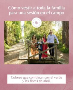 Sesión de fotos de primavera