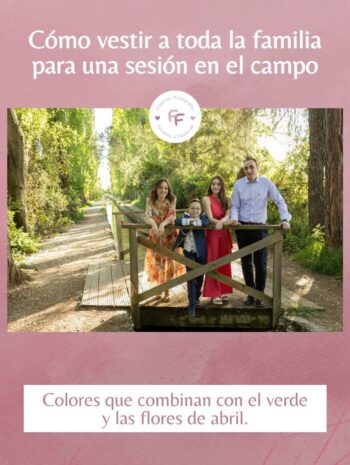 Sesión de fotos de primavera